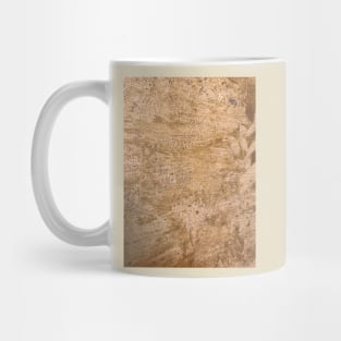 Tan Cork Frotage Painting Mug